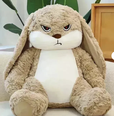 Grumpy DiuDiu Bunny Plush Pillow Toy